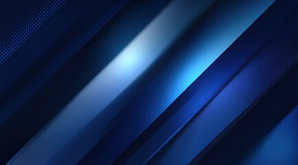 Dark blue diagonal design with light accents.