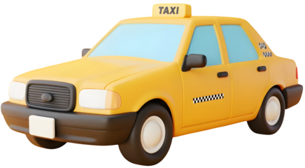 a yellow taxi