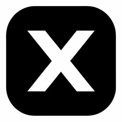 X app icon on white background.