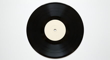 Obraz premium Vinyl Record Isolated on White