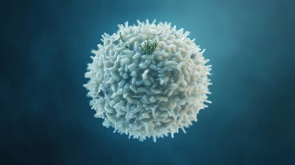 Close-up of a White Blood Cell