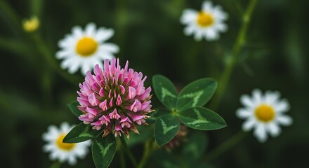 Crimson Clover's Whisper: A Meadow Moment