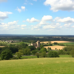 Fototapeta premium View across oxfordshire
