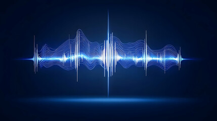 Abstract Sound Wave Graphic Design
