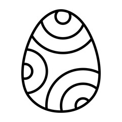 Egg with Concentric Ring Layers