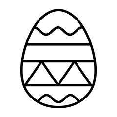 Egg with Mixed Geometric Stripe Combo