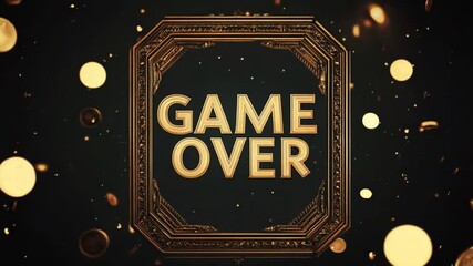 GameOver: Golden Frame, Luxurious Game End Screen