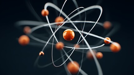Atomic model with electron orbits