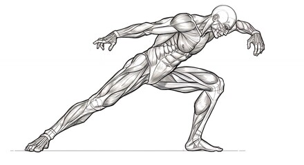 Human figure anatomy illustration