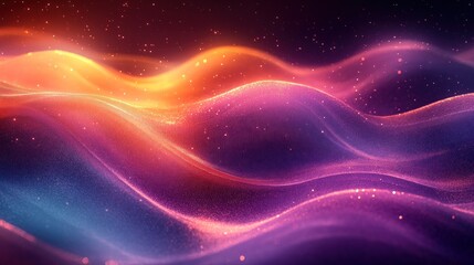 Fototapeta premium Abstract wavy flowing vibrant colors