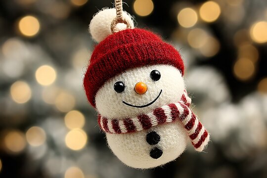 Snowman Ornament, Holiday Cheer