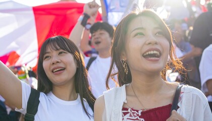 イベントに参加する女性