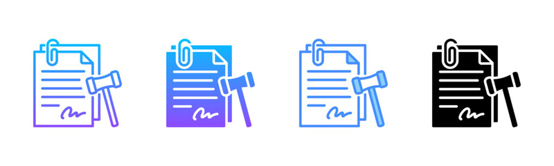 Summons Multi Style Icon Set