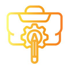 portfolio Line Gradient Icon