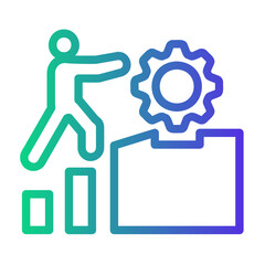 progress Line Gradient Icon