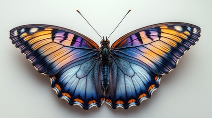 Obraz premium Vibrant butterfly wings, detailed close-up
