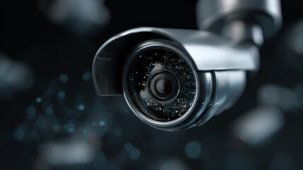 Security camera surveillance system cctv technology home safety and protection monitoring equipment modern design
