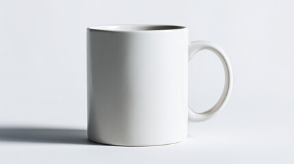 Obraz premium White coffee mug mockup blank ceramic cup for hot drinks tea isolated on white background studio shot