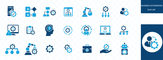 Business icon set. Business team, meeting, partnership, startup, planning, company, management, profit and successful key icon