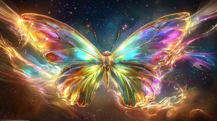 This artwork captures the beauty of nature intertwined with celestial elements.