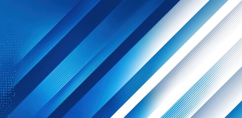 Obraz premium Abstract design with diagonal lines of blue and white