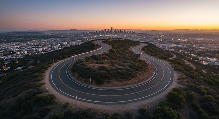 Fototapeta premium City's Embrace at Dawn