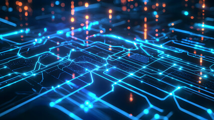 Obraz premium Visualizing the machine learning process using neural diagrams digital workspace infographics futuristic technology
