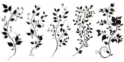 Decorative floral vines
