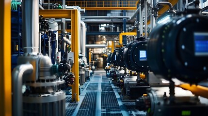 Fototapeta premium industrial equipment in factory