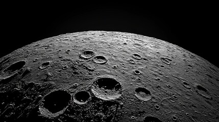 Immersive illustration highlighting the beauty of the lunar landscape.