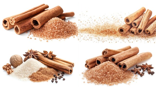 Cinnamon sticks and brown sugar