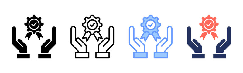 Quality Management icon sheet multiple style collection