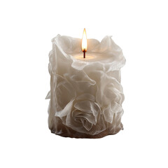 Illuminated Rose Candle A Symbol of Peace and Tranquility