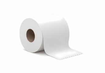 Paper Roll Ready for Tearing in Clean Hygiene Concept