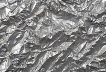 Abstract silver foil, crumpled texture, metallic sheen,  texture,  foil,  shiny