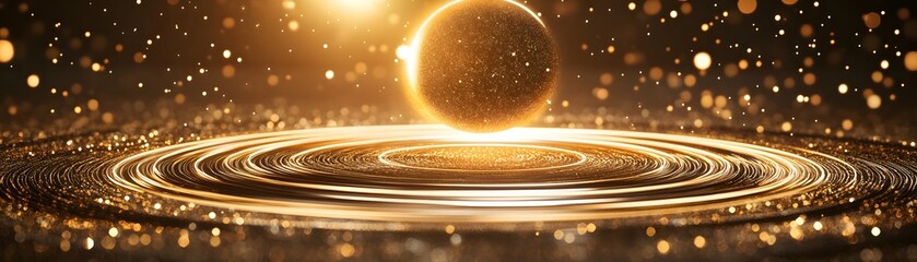 Golden rings around a celestial sphere