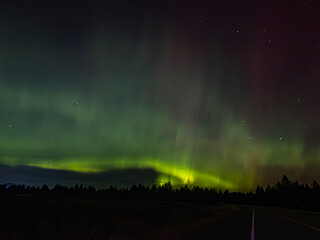 Aurora Borealis Over Athol, Idaho &ndash; Northern Lights Captured May & Oct 2024 with Canon Rebel T7 & DJI Air2S