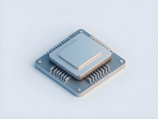 Modern cpu processor unit computing power representing artificial intelligence and advanced technology