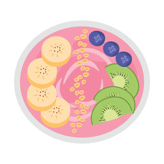 Healthy Acai Smoothie Bowl, Acai Smoothie Bowl With Toppings