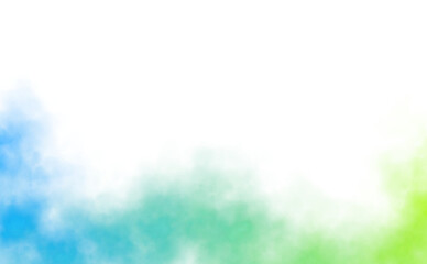 Color smoke clouds glowing effect on transparent background, fog steam smoke explosion effect overlay background. Colorful clouds fluffy graphics resources