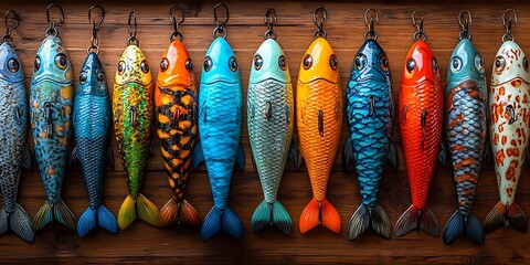 Fototapeta premium Colorful Fish Decorations