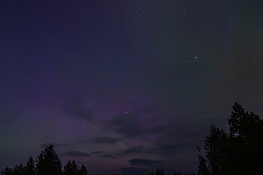 Aurora Borealis Over Athol, Idaho &ndash; Northern Lights Captured May & Oct 2024 with Canon Rebel T7 & DJI Air2S