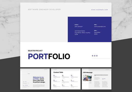 Blue And Black Portfolio