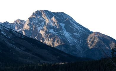 White Hills with Snow Transparent