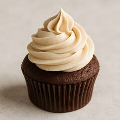 Closeup of a chocolate  Cupcake 