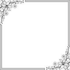 black and white frame