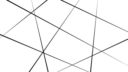 Random geometric line pattern on a transparent background. Random line low poly pattern. abstract seamless line vector. 
