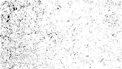 Distressed black texture. Dark grainy texture on white background. Grunge background black and white. Cracks, chips, scratches, dust texture.