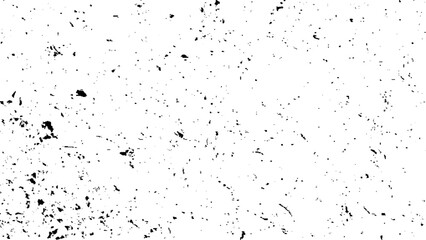 Distressed black texture. Dark grainy texture on white background. Grunge background black and white. Cracks, chips, scratches, dust texture.