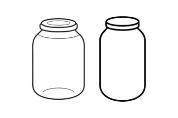 Honey Jar Line Art Vector – Minimalist Black and White Illustration